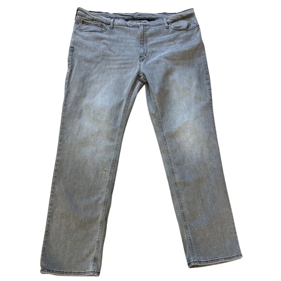 LEVI'S 541 MENS PLUS SIZE DENIM JEANS STRETCH TAPERED LEG GRAY SIZE 48X36 - Picture 1 of 12
